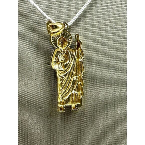 14K Two-Tone St. Judas Pendant (16136) - Picture 5 of 5